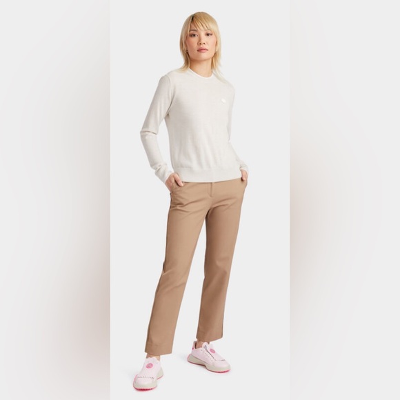 NWT - G/Fore Ladies Golf Pants/Trousers with Tonal Side Stripe - Fawn, Size 0 - Picture 2 of 16